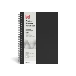 Subject Notebooks|TRU RED ™ Medium Soft Cover Project Planner Notebook, Black (TR54989)