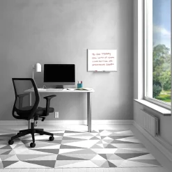 Dry Erase*TRU RED ™ Melamine Dry Erase Board, Gray Frame, 2' x 1.5' (TR59356)