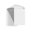 Notepads|TRU RED ™ Notepad, 5" x 8", Wide Ruled, White, 50 Sheets/Pad, Dozen Pads/Pack (TR58182)