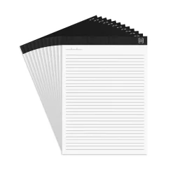 Notepads|TRU RED ™ Notepads, 8.5" x 11.75", Narrow Ruled, , 50 Sheets/Pad, 12 Pads/Pack (TR57384) White