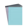 Notepads|TRU RED ™ Notepads, 8.5" x 11.75", Wide Ruled, Pastels, 50 Sheets/Pad, 6 Pads/Pack (TR57363)