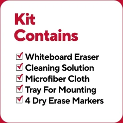 Markers|TRU RED ™ Pen Dry Erase Kit, Fine Tip, Assorted, 4/Pack (TR61743/TR56941)