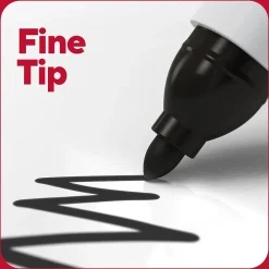 Markers|TRU RED ™ Pen Dry Erase Markers, Fine Tip, Black, 4/Pack (TR61460/TR54560)