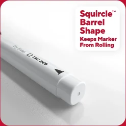 Markers|TRU RED ™ Pen Dry Erase Markers, Fine Tip, Black, 4/Pack (TR61460/TR54560)