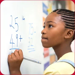 Markers|TRU RED ™ Pen Dry Erase Markers, Fine Tip, Assorted, 12/pack (TR61455)