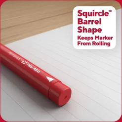 Markers|TRU RED ™ Permanent Marker, Fine Tip, Assorted, 12/Pack (TR54530)