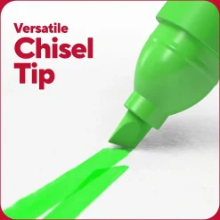 Highlighters|TRU RED ™ Pocket Stick Highlighter with Grip, Chisel Tip, Assorted, 12/Pack (TR54586)