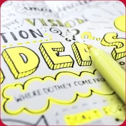 Highlighters|TRU RED ™ Pocket Stick Highlighter with Grip, Chisel Tip, Yellow, Dozen (TR54580)