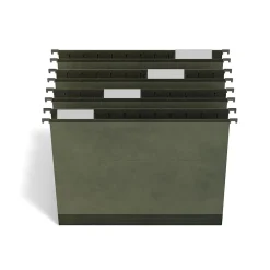Hanging File Folders|TRU RED ™ Premium Hanging File Folder, 5-Tab, Letter Size, Standard Green, 20/Pack (TR45538)