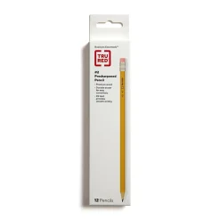 Pencils|TRU RED ™ Pre-Sharpened Wooden Pencil, 2.2mm, #2 Medium Lead, Dozen (TR58558)