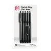 Pens|TRU RED ™ Retractable Quick Dry Gel Pen, Extra Fine Point, 0.38mm, Black, 5/Pack (TR56951)