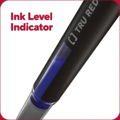 Pens|TRU RED ™ Rollerball Pens, Conical Tip, , Dozen/Pack (TR57322) Blue