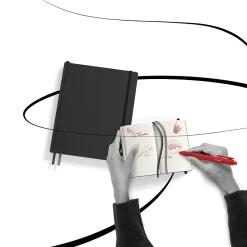 Journals|TRU RED ™ Small Flexible Cover Dotted Journal, Black (TR54782)