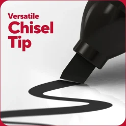 Markers|TRU RED ™ Tank Dry Erase Markers, Chisel Tip, Black, 12/Pack (TR61440-CC)