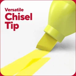 Highlighters|TRU RED ™ Tank Highlighter with Grip, Chisel Tip, Yellow, 5/Pack (TR54577)