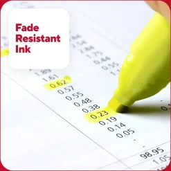 Highlighters|TRU RED ™ Tank Highlighter with Grip, Chisel Tip, Assorted, 5/Pack (TR54583)