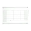 Dry Erase*TRU RED ™ Templated Magnetic Glass Dry-Erase Whiteboard, 3' x 2' (TR62139)