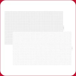 Dry Erase*TRU RED ™ Templated Magnetic Glass Dry-Erase Whiteboard, 3' x 2' (TR62139)