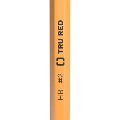 Pencils|TRU RED ™ Wooden Pencil, 2.2mm, #2 Medium Lead, Dozen (TR58555)
