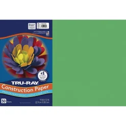 Construction Paper*Pacon Tru-Ray 12" x 18" Construction Paper, Festive Green, 50 Sheets (P103038)
