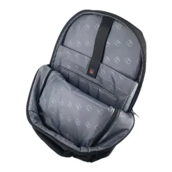 TUCCI BIKER Laptop Backpack, Medium, Black (T0573)