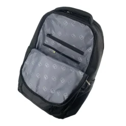 TUCCI BIKER Laptop Backpack, Medium, Black (T0573)