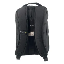 TUCCI CITY RIDER Laptop Backpack, Medium, Black (T0566)