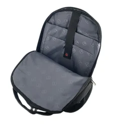 TUCCI CITY RIDER Laptop Backpack, Medium, Black (T0566)