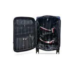 Hardside Carry-On Suitcase, 4-Wheeled Spinner, TSA Checkpoint Friendly (T0473-20in-BLU)<TUCCI Hot