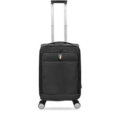 Hardside Carry-On Suitcase, 4-Wheeled Spinner, TSA Checkpoint Friendly, Charcoal (T0473-20in-CHL)<TUCCI Hot