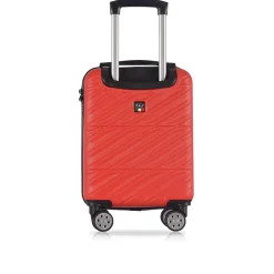 Hardside Carry-On Suitcase, 4-Wheeled Spinner, TSA Checkpoint Friendly (T0476-17in-RED)<TUCCI