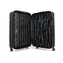 Hardside Spinner Carry-On Luggage Set, TSA Checkpoint Friendly (T0533-04PC-BLK)<TUCCI Discount