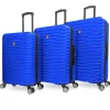 Hardside Spinner Carry-On Luggage Set, TSA Checkpoint Friendly (T0129-03PC-BLU)<TUCCI Clearance