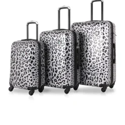 Hardside Spinner Carry-On Luggage Set, TSA Checkpoint Friendly Animal Print (T0158-03PC-WNTR)<TUCCI Best