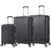 Hardside Spinner Carry-On Luggage Set, TSA Checkpoint Friendly (S0567-03PC-BLK)<TUCCI