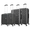 Hardside Spinner Carry-On Luggage Set, TSA Checkpoint Friendly, Charcoal (T0533-04PC-CHL)<TUCCI Outlet