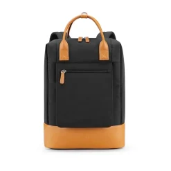 TUCCI Laptop Backpack, Medium, Black (T0636)