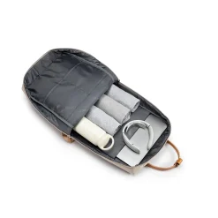 TUCCI Laptop Backpack, Medium, Khaki (T0637)