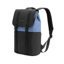 TUCCI Laptop Backpack, Medium, Black (T0638)