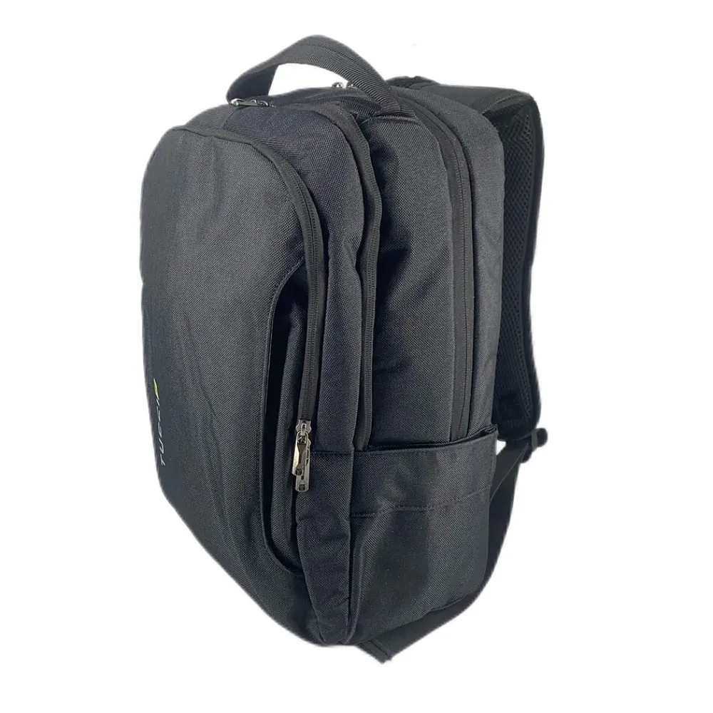 TUCCI Laptop Backpack, Medium, Black (T0574)