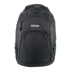 TUCCI Laptop Backpack, Medium, Black (T0565)