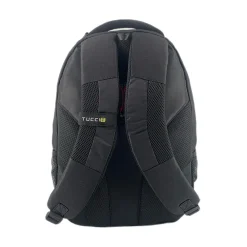 TUCCI Laptop Backpack, Medium, Black (T0565)