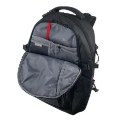 TUCCI Laptop Backpack, Medium, Black (T0570)