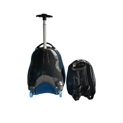 Penguin 2-Piece Hardside Carry-On Luggage Set with Wheels, TSA Checkpoint Friendly, Black (T0378-Penguin)<TUCCI Sale