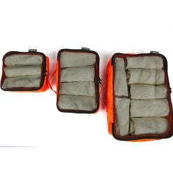 3-Piece Fabric Packing Cube Set, Water Resistant, Burnt Orange (T0553-BRTO)<TUCCI Discount