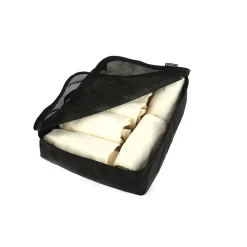 3-Piece Fabric Packing Cube Set, Water Resistant, Gray (T0553-GRY)<TUCCI Best