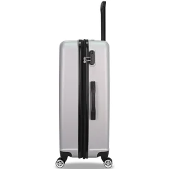 2-Piece Hardside Spinner Carry-On Luggage Set, TSA Checkpoint Friendly, Silver (S0536-02PC-SLV)<TUCCI Clearance