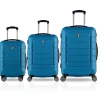 3-Piece Hardside Spinner Carry-On Luggage Set, TSA Checkpoint Friendly, Blue (T0273-03PC-BLU)<TUCCI Best