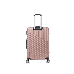 3-Piece Hardside Spinner Carry-On Luggage Set, TSA Checkpoint Friendly, Rose Gold (S0567-03PC-RGD)<TUCCI Clearance
