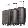 3-Piece Hardside Spinner Carry-On Luggage Set, TSA Checkpoint Friendly (T0280-03PC-CHL)<TUCCI Hot